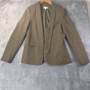 Chic Reese and Riley Women Blazer‎ Jacket 4 Olive Career Office Workwear Classic